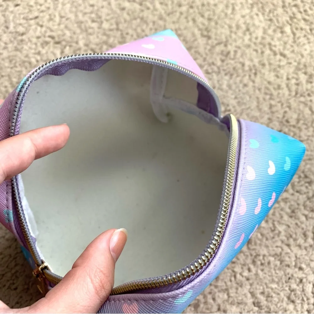 Beautiful Colorful Cosmetic Makeup Bag Case Pouch with Hearts